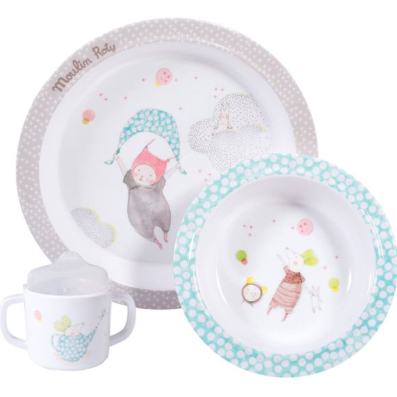 Baby Dish Set By Moulin Roty